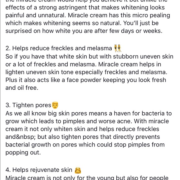 Lily Touch Miracle Cream Anti-Acne Aging Benefits - Picture 6 of 8